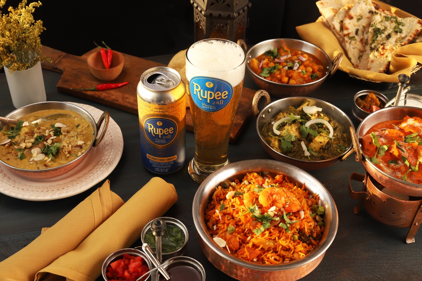 Rupee Beer with Indian Flavors