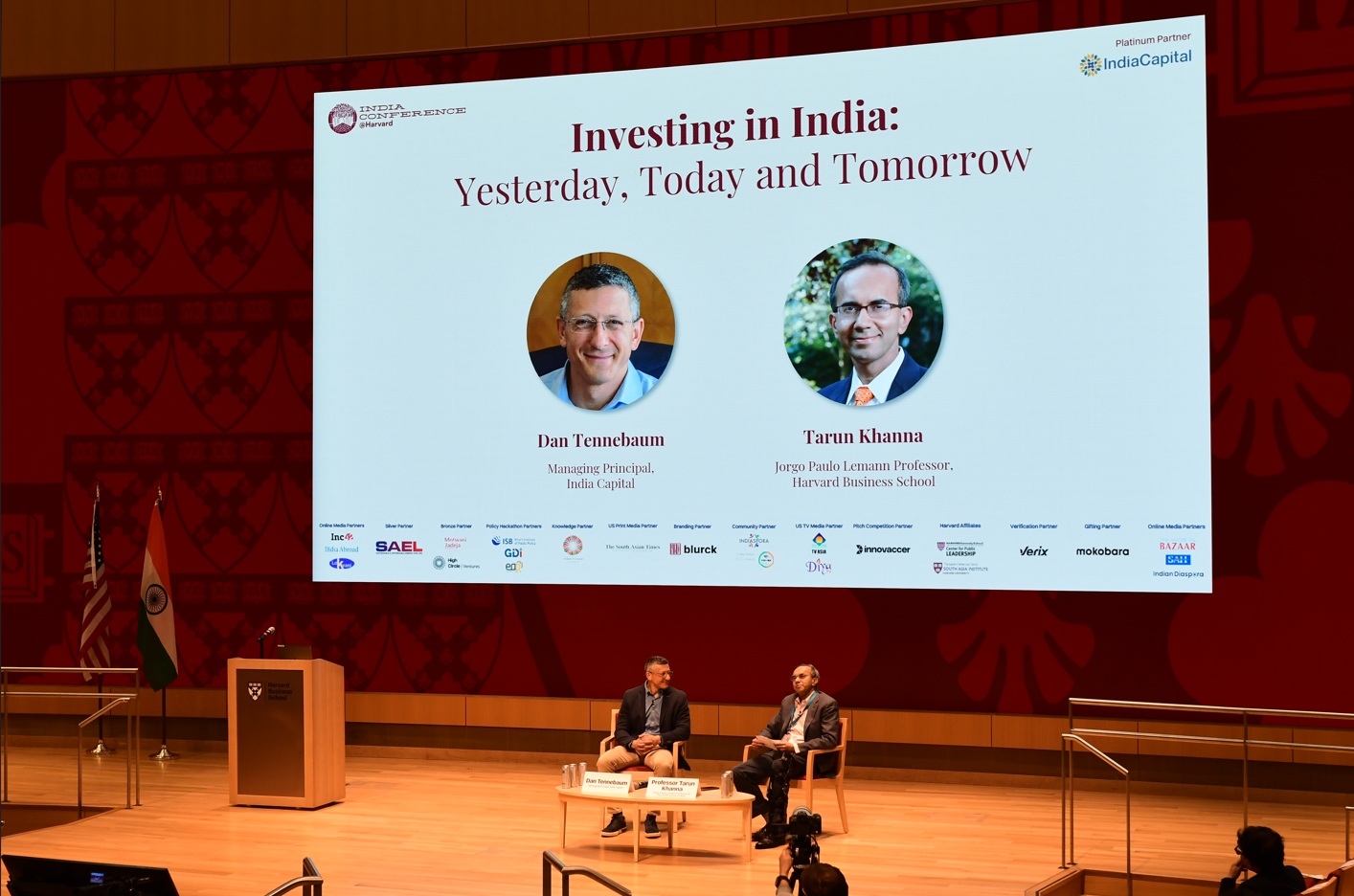 Professor Tarun Khanna and Dan Tennebaum (India Capital
