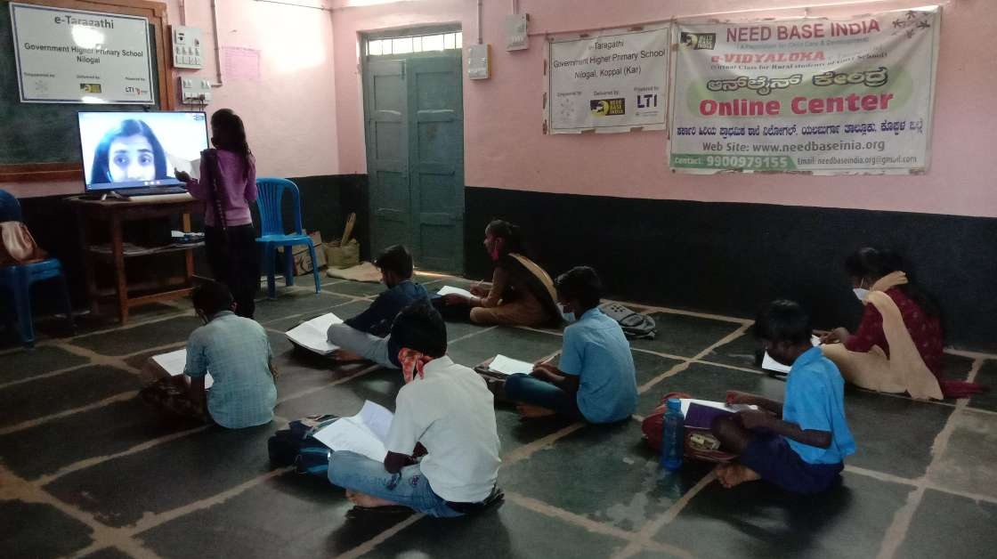 Mallika educating children