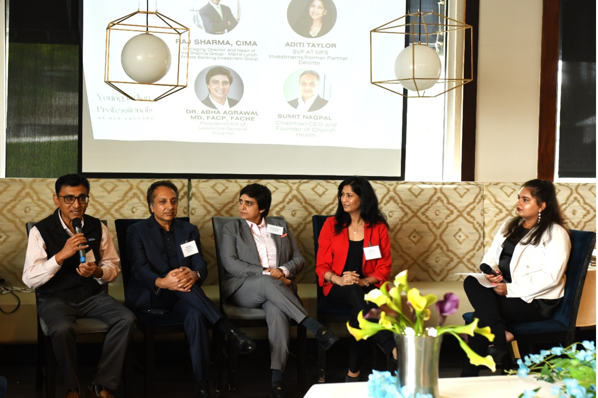 Neeharika Munjal with Panelists