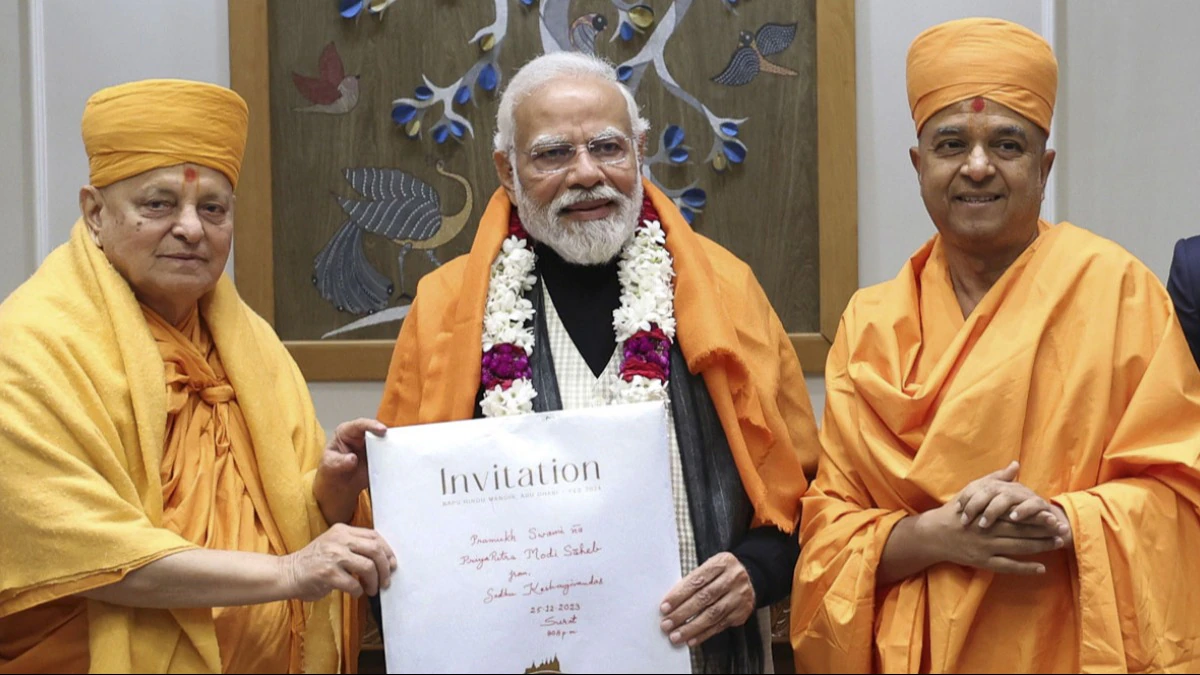 BAPS Invitation for PM Modi